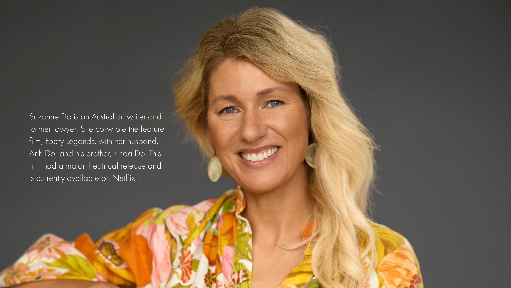 Suzanne Do author profile before/after showcase.